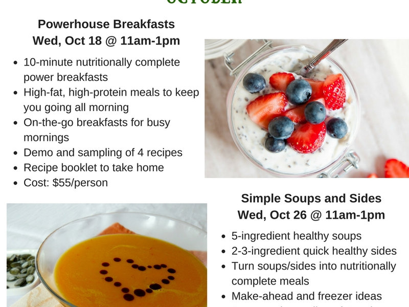 Clean Eating Cooking Demo - October