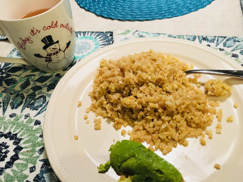 Easy Asian Fried Cauli-Rice  {Paleo, Gluten-free, Grain-free, Vegetarian}