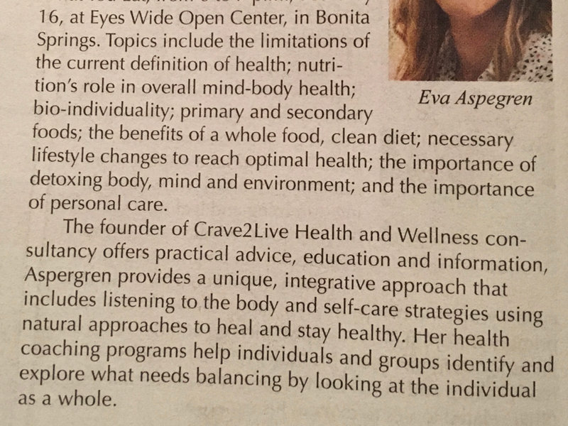 You Are What You Eat Health Talk